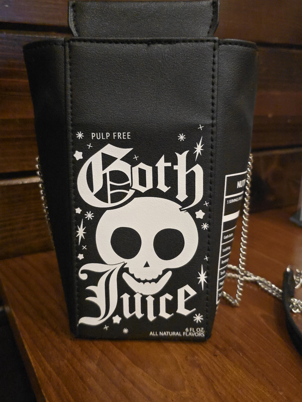 Goth Juice Black Novelty Crossbody Bag